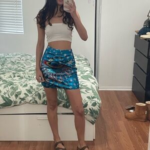 MOVING SALE Blue Boohoo Skirt